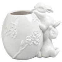 VASE 15.7 cm  - Weiß, LIFESTYLE, Keramik (17,7/15,7/12,3cm)