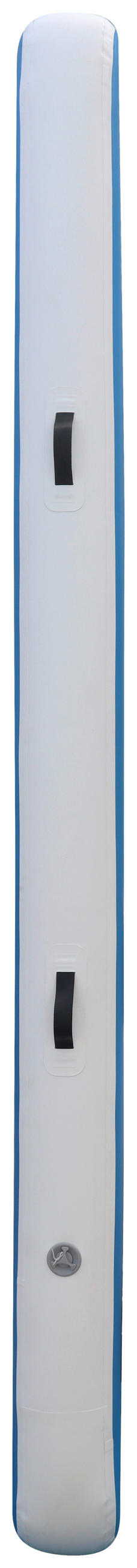 GYMNASTIKMATTE, aufblasbar 300/100/20 cm  - Blau/Weiß, Basics, Kunststoff (300/100/20cm)