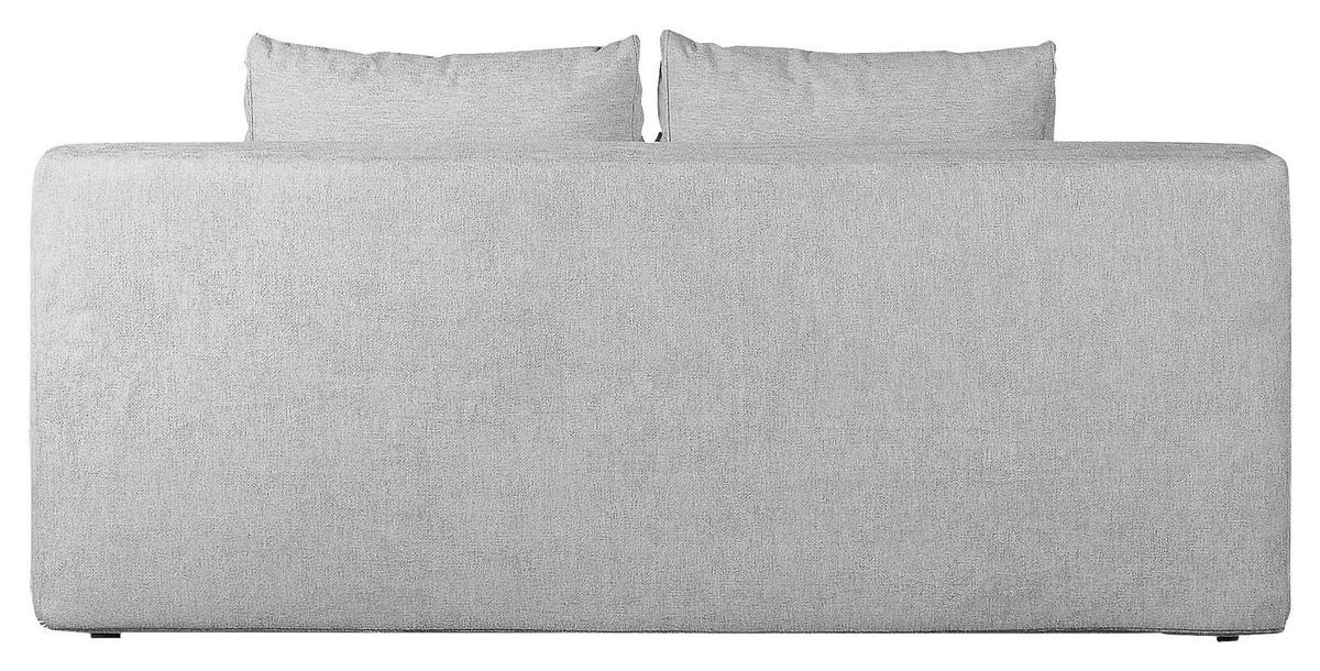 SCHLAFSOFA Webstoff Hellgrau  - Dunkelbraun/Hellgrau, Design, Holz/Textil (202/85/110cm) - MID.YOU