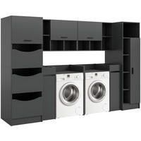 HAUSWIRTSCHAFTSRAUM 300/195/68 cm  in Anthrazit  - Anthrazit, Basics, Holzwerkstoff (300/195/68cm) - MID.YOU