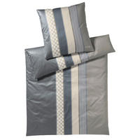 BETTWÄSCHE Cornflower Stripes Makosatin 240/220 cm  - Anthrazit/Grau, Design, Textil (240/220cm) - Joop!