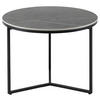 BEISTELLTISCH 60/60/45 cm Grau, Schwarz rund  - Schwarz/Grau, Design, Keramik/Metall (60/60/45cm) - Livetastic