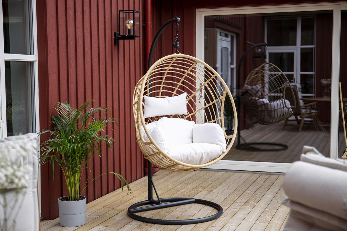 HÄNGESESSEL 105/186/160 cm  - KONVENTIONELL, Holz (105/186/160cm) - Gardenson