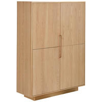 Comodă Înaltă 110/150/40 cm  - culoare lemn stejar/culoare natur, Design, lemn/material pe bază de lemn (110/150/40cm) - Livetastic