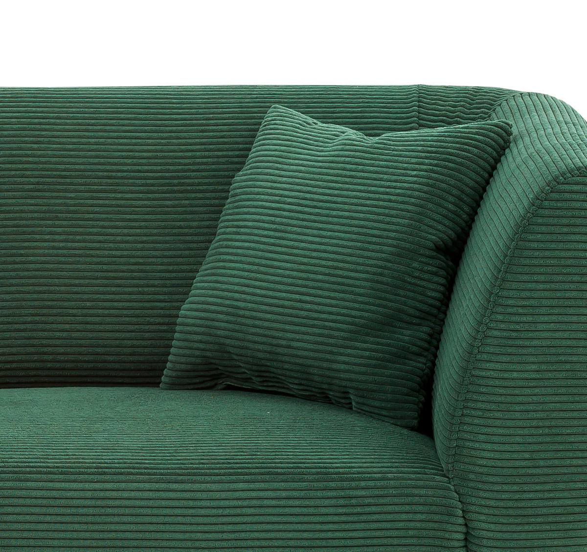 2-SITZER-SOFA in Cord Grün  - Schwarz/Grün, Modern, Holz/Textil (172/83/88cm) - MID.YOU