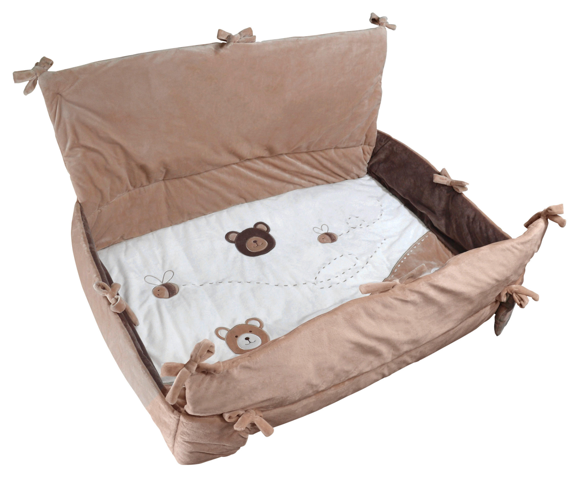 Patinio Laufgittereinlage Honey Braun, Creme, Beige 95x95 cm