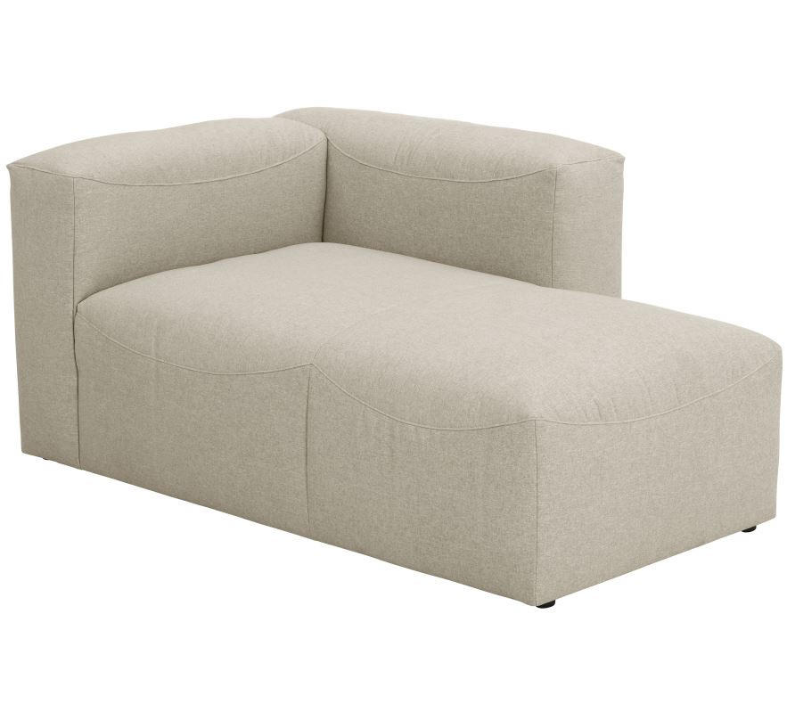 Recamiere Lena Creme Rücken Echt