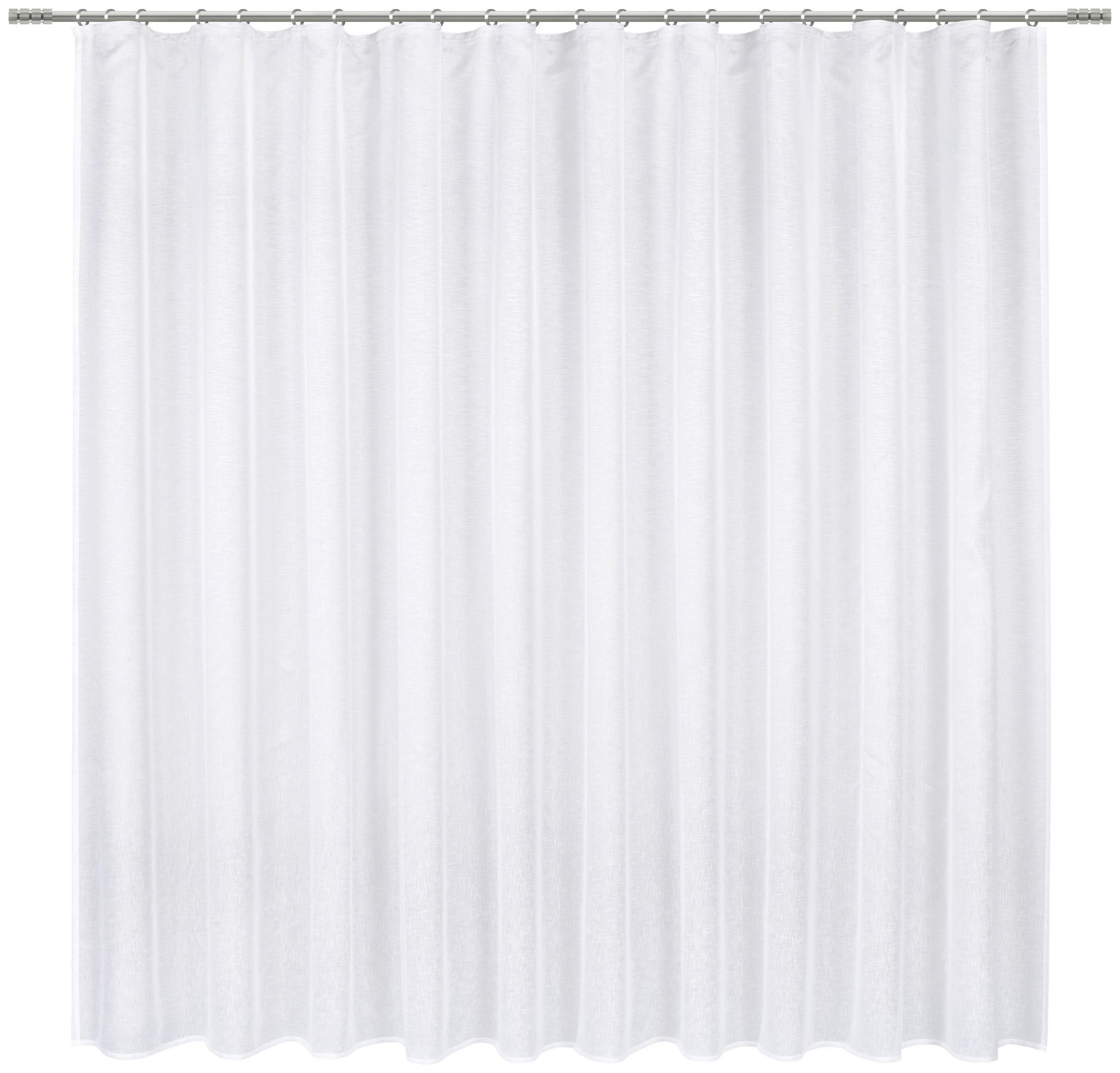 FERTIGSTORE  transparent   450/245 cm  - Weiß, Basics, Textil (450/245cm) - Esposa