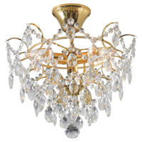 DECKENLEUCHTE     - Transparent/Goldfarben, Basics (36/34/36cm) - Markslöjd