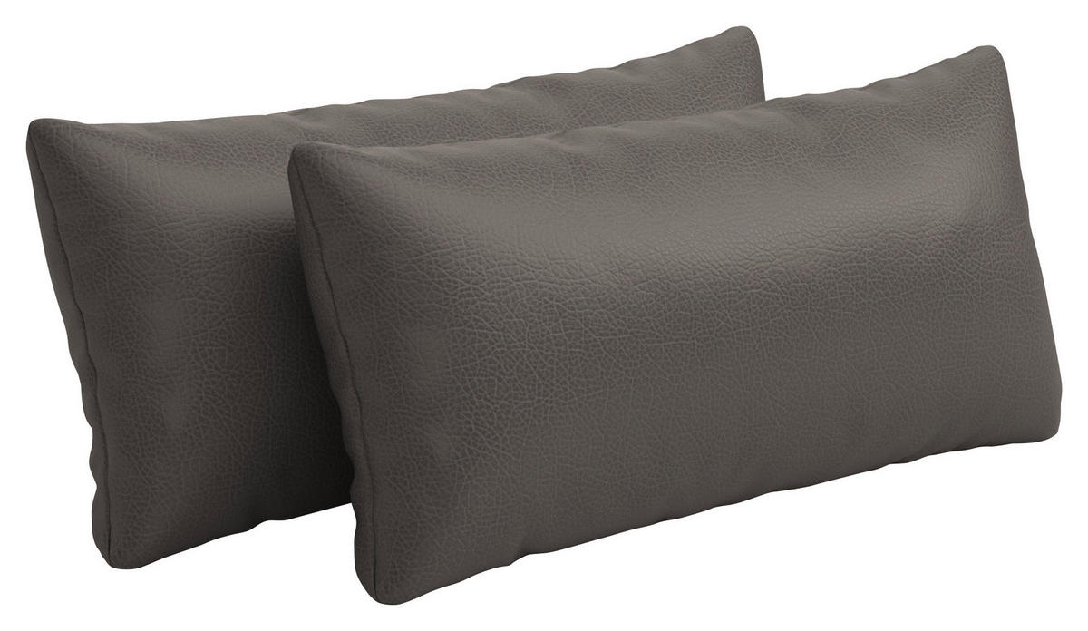 NIERENKISSEN  - Mokka, Konventionell, Leder (65/25cm) - Sit & More