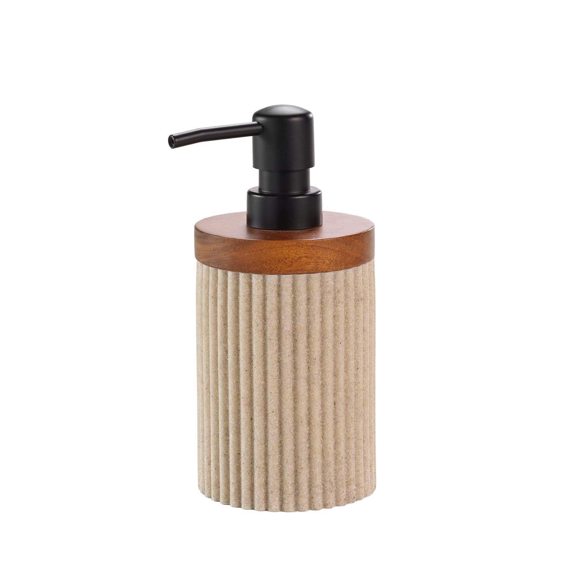 DÁVKOVAČ MYDLA béžová - béžová, Basics, plast (8/17cm) - Homeware