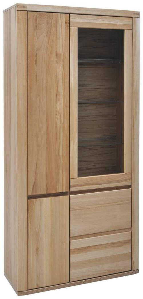 VITRINE Timos Alteiche  98/204/38 cm  - Alteiche/Grau, Konventionell, Glas/Holz (98/204/38cm) - Voleo