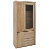 VITRINE Timos Alteiche  98/204/38 cm  - Alteiche/Grau, Konventionell, Glas/Holz (98/204/38cm) - Voleo
