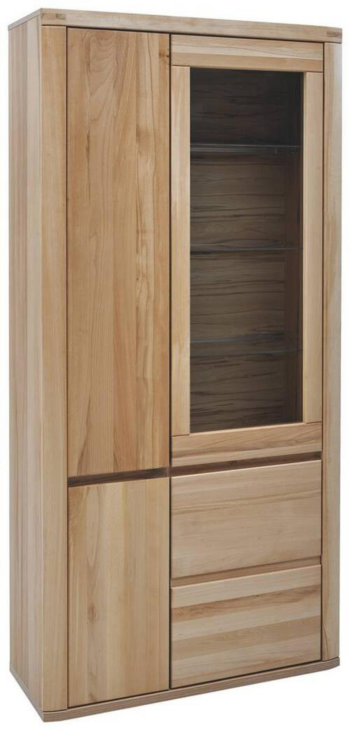 VITRINE Timos Alteiche  98/204/38 cm  - Alteiche/Grau, Konventionell, Glas/Holz (98/204/38cm) - Voleo