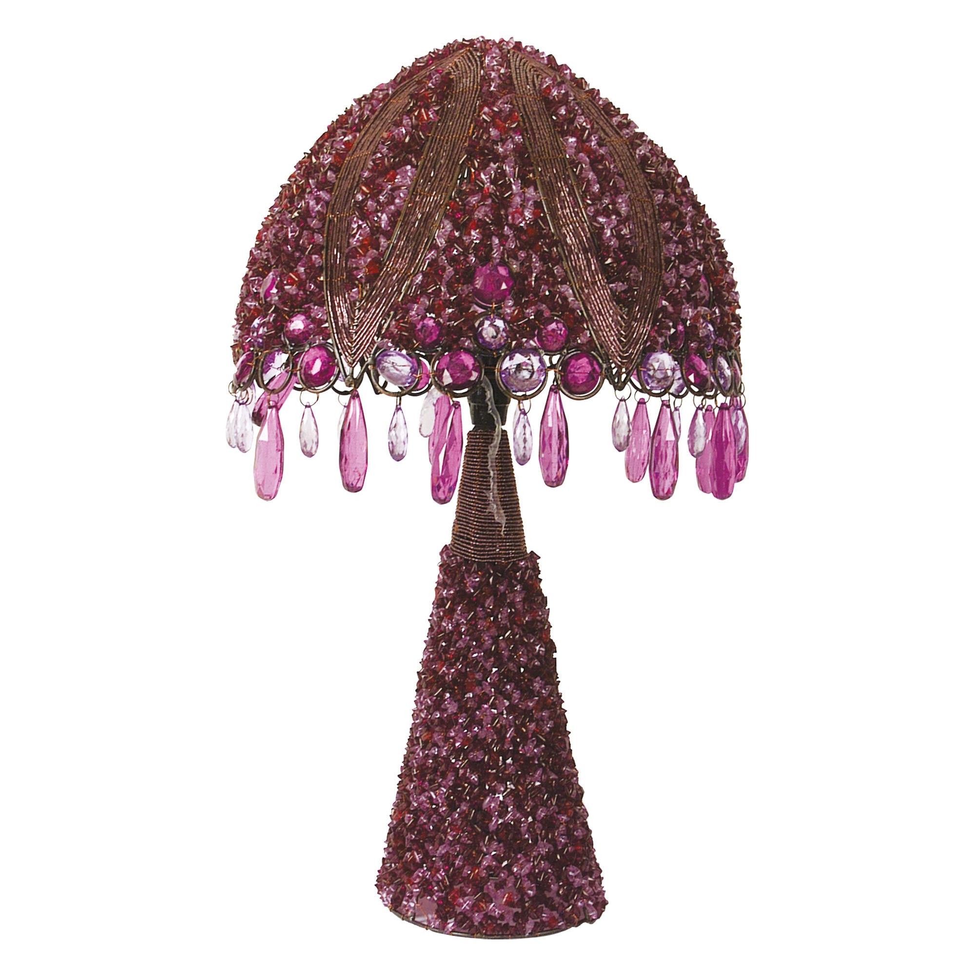 TISCHLEUCHTE 30/53 cm   - Violett, LIFESTYLE, Kunststoff/Metall (30/53cm) - Näve