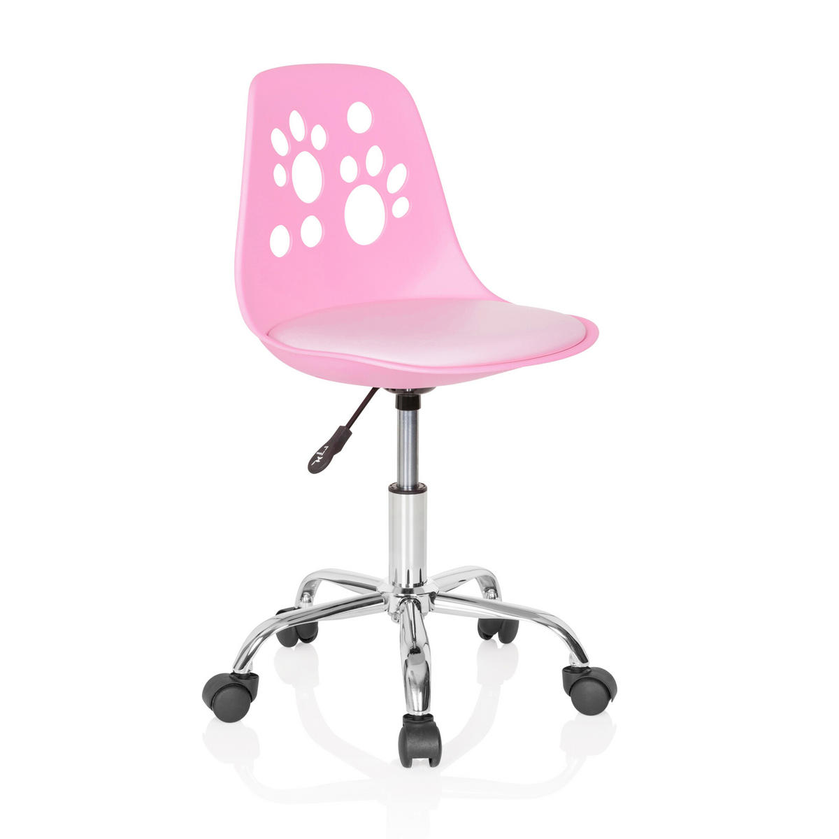 OTOČNÁ ŽIDLE PRO MLÁDEŽ, pink - pink, Moderní, textil/plast (40/72-82/44cm) - MID.YOU