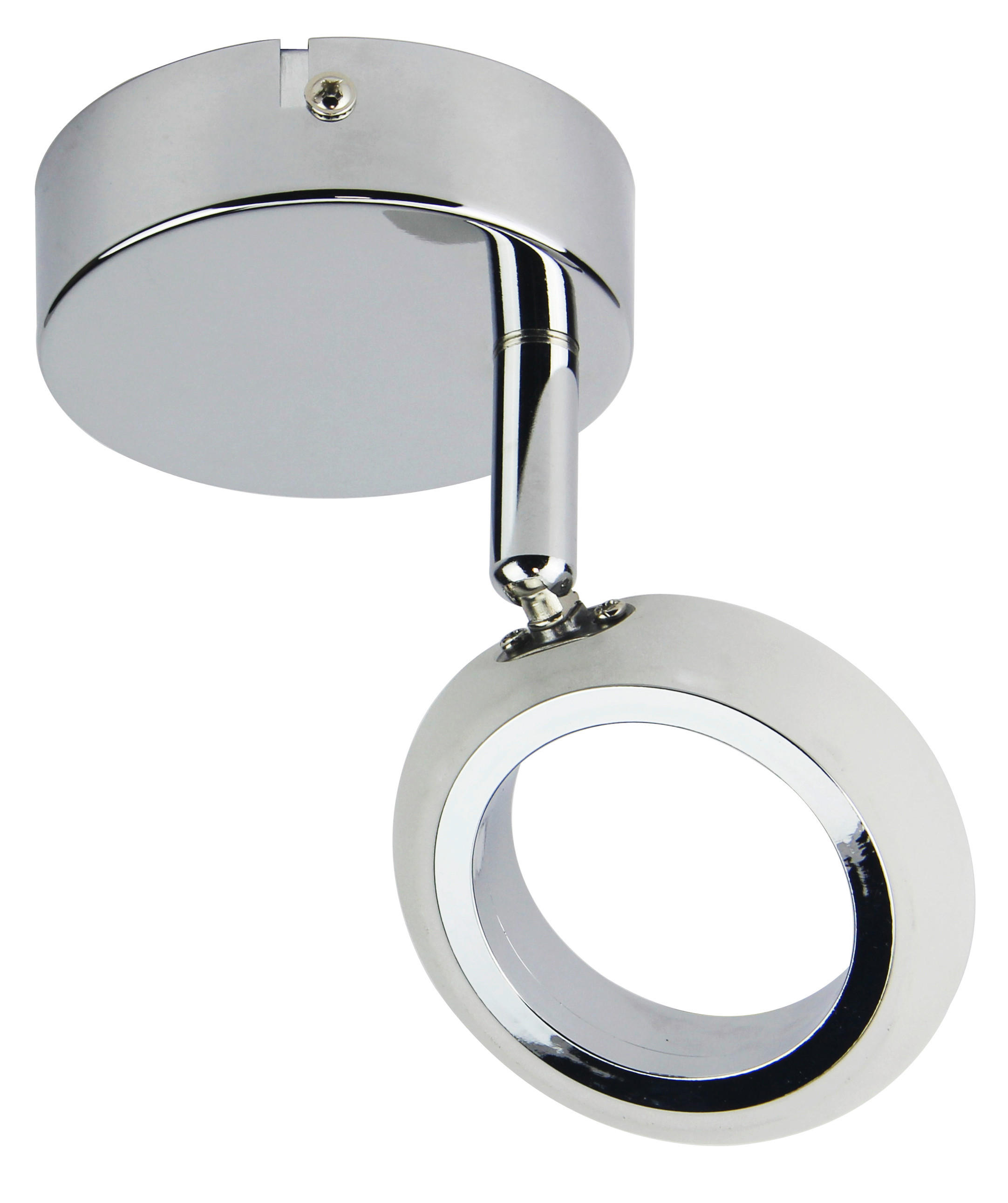 LED-TAKLAMPA Aurelion 14/9/15 cm  - kromfärg, Design, metall/plast (14/9/15cm)