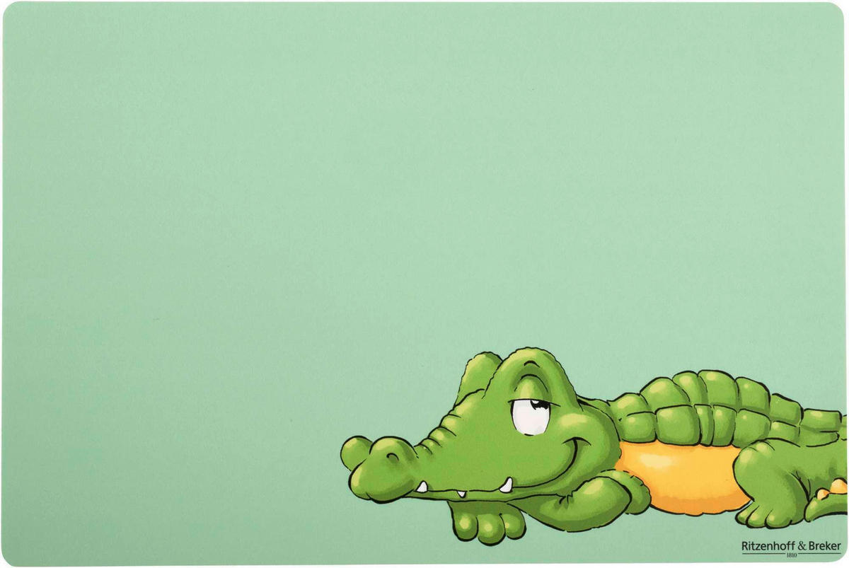 TISCHSET Happy Zoo Kunststoff Gelb, Grün  - Gelb/Grün, KONVENTIONELL, Kunststoff (45/30/0,1cm) - Ritzenhoff Breker