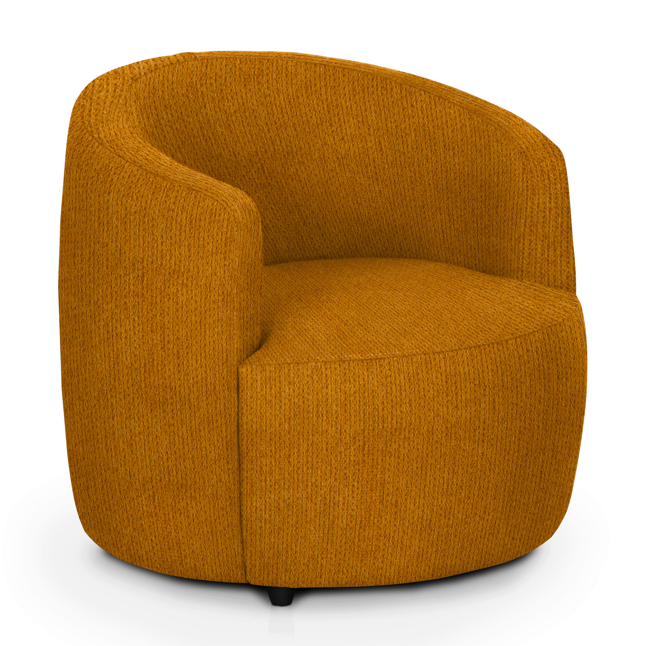 COCKTAILSESSEL in Chenille Gelb  - Gelb/Schwarz, Design, Kunststoff/Textil (81/74/81cm) - Livetastic