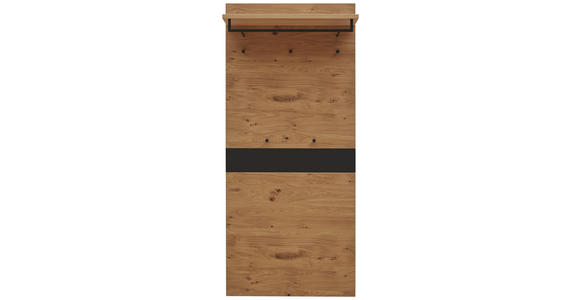 GARDEROBENPANEEL 80/183/27 cm - Eichefarben/Schwarz, Design, Holz (80/183/27cm) - Dieter Knoll