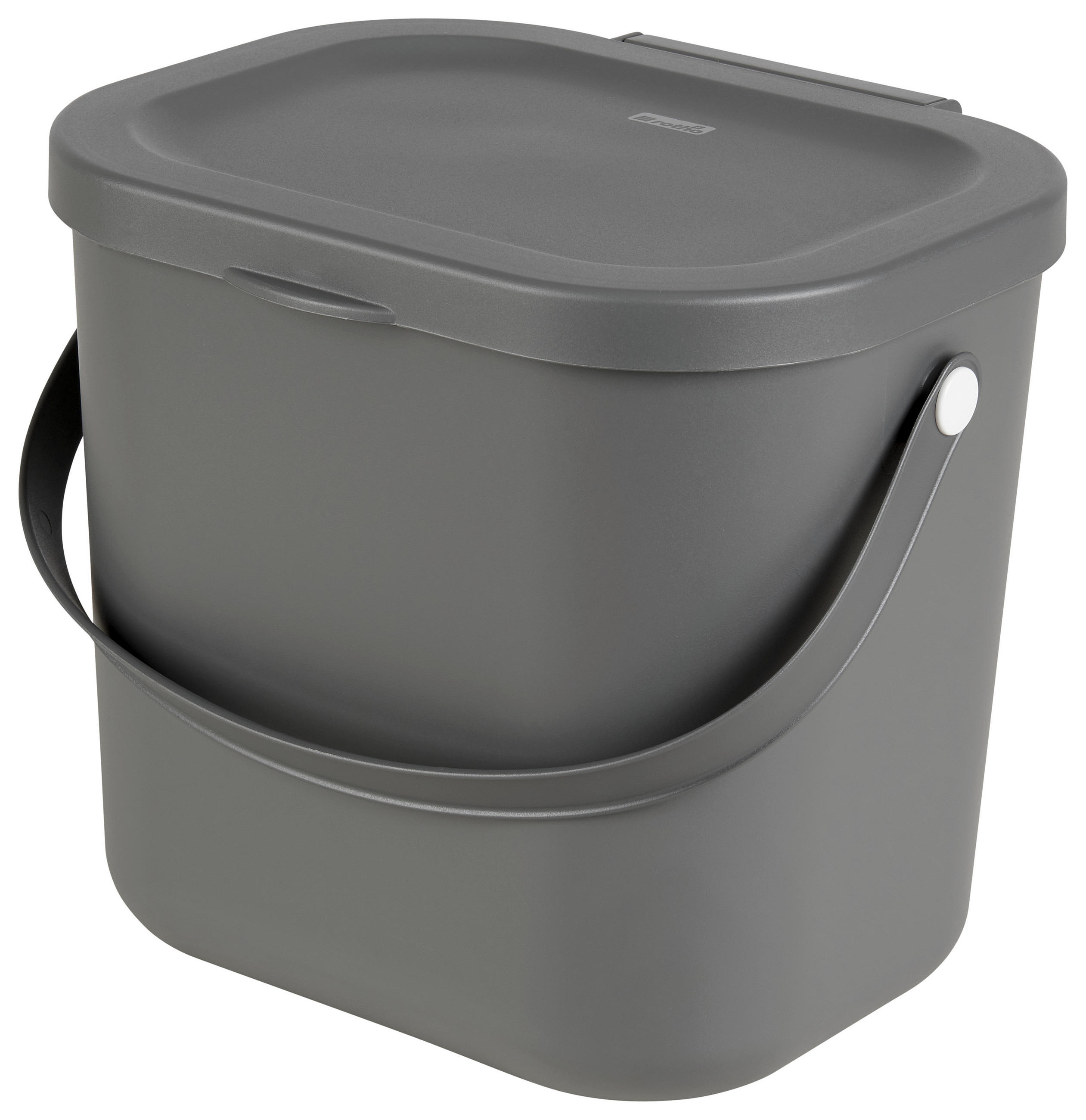 KÔŠ NA ODPADKY  6 l - antracitová, Basics, plast (23,5/20/20,8cm) - Rotho