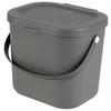 ABFALLSAMMLER 6 l  Kunststoff  - Anthrazit, Basics, Kunststoff (23,5/20/20,8cm) - Rotho