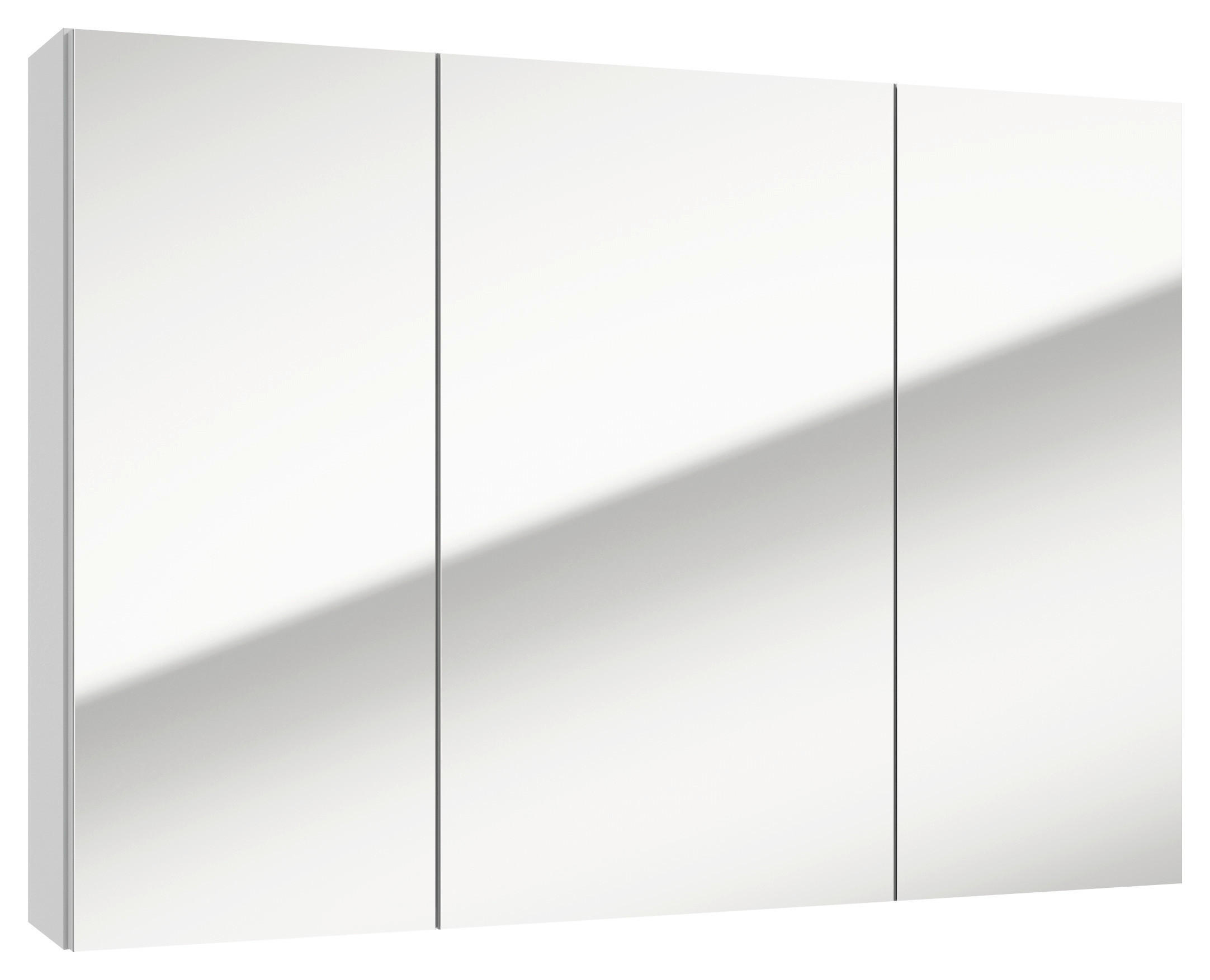 SPIEGELSCHRANK 85/60/15 cm  - Weiß, Basics, Glas/Holzwerkstoff (85/60/15cm) - MID.YOU