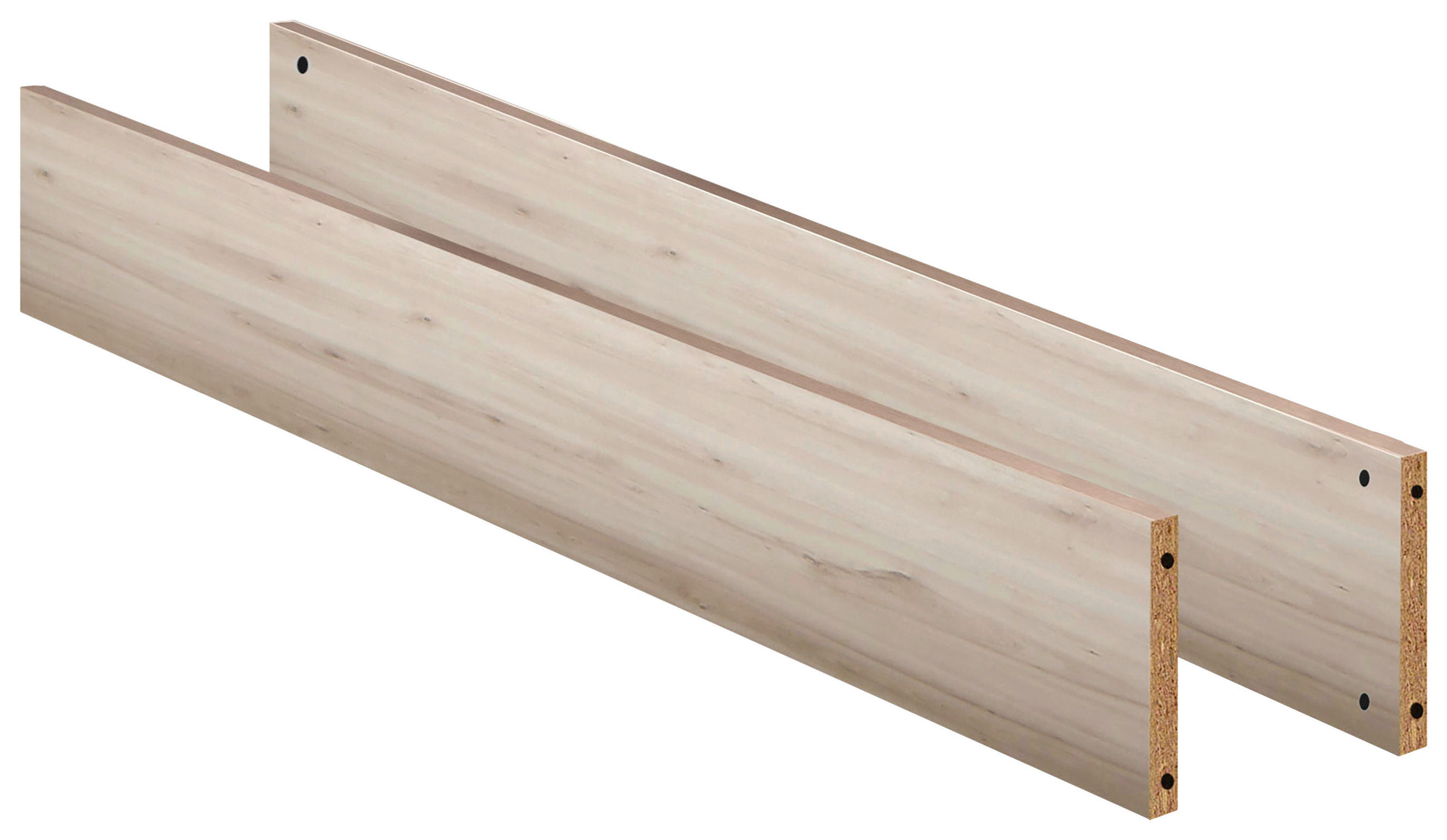 BETTSEITEN  - Birnbaumfarben, MODERN (138/18/1,8cm) - MID.YOU