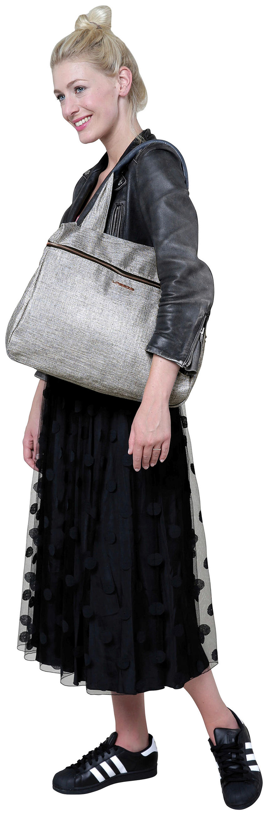 Wickeltasche Glam Rosie Bag  - Anthrazit, Basics, Textil (40/19/30cm) - Lässig