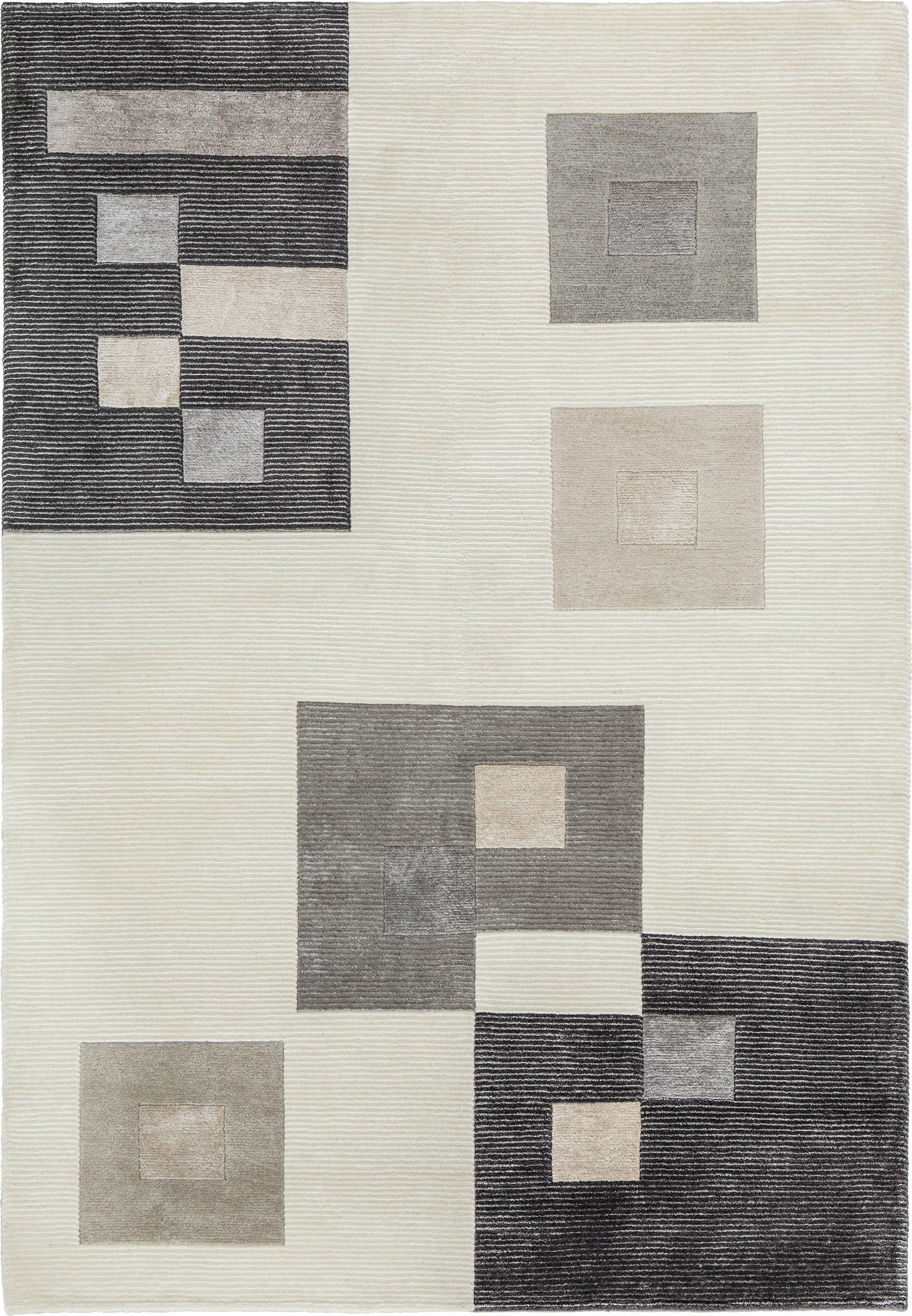 ORIENTÁLIS SZŐNYEG Alkatif Modern   - ezüstszínű/fehér, Konventionell, textil (160/230cm) - Esposa