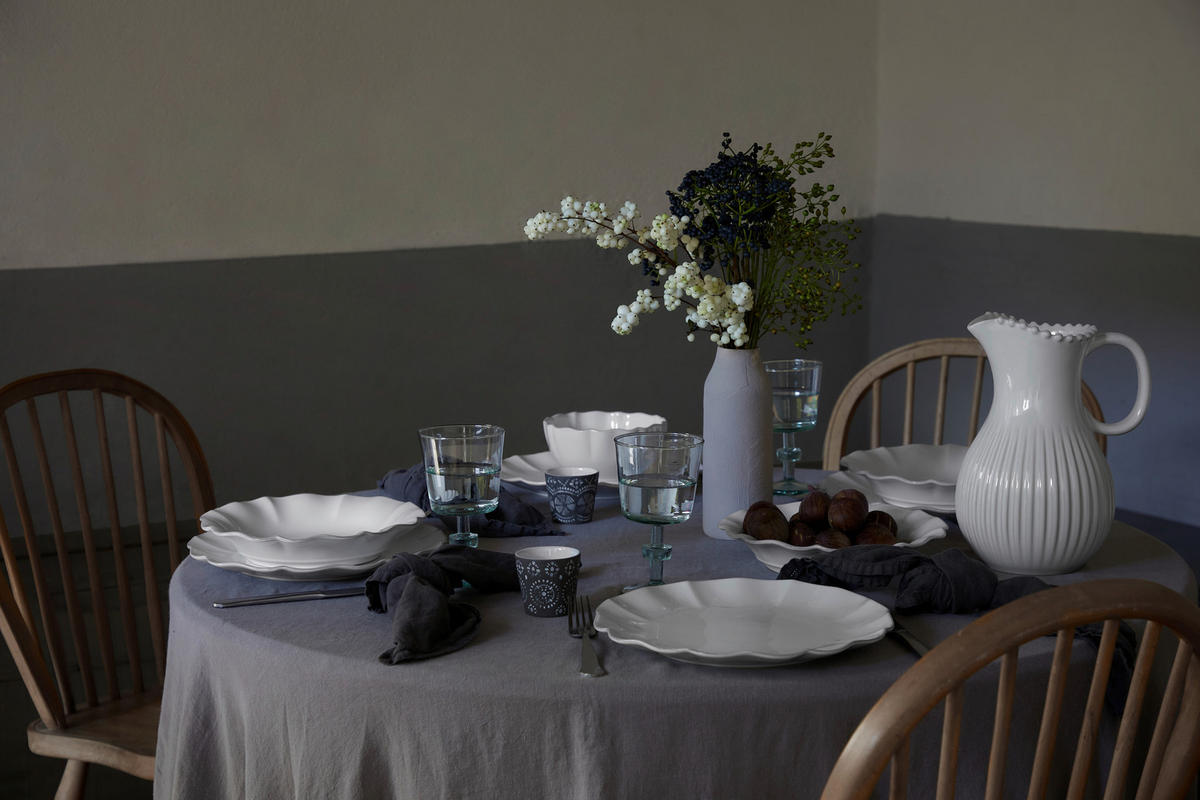 KOMBISERVICE Weiß ROSA 30-teilig 6 Personen  - Weiß, Basics, Keramik - Costa Nova