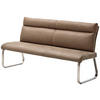 SITZBANK in Metall, Textil Edelstahlfarben, Sandfarben  - Sandfarben/Edelstahlfarben, Design, Textil/Metall (160/98/70cm) - Livetastic