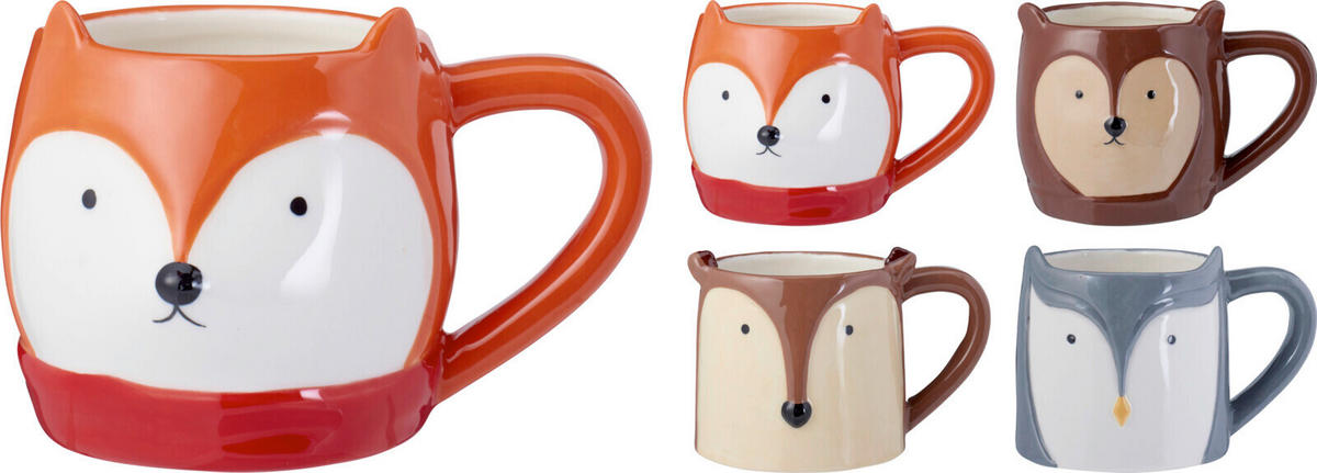 HRNEK  - vícebarevná, Basics, keramika (12.8/8.9/8.7cm)