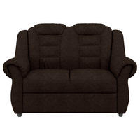 2-SITZER-SOFA Chenille Braun  - Schwarz/Braun, KONVENTIONELL, Kunststoff/Textil (145/102/101cm) - Livetastic
