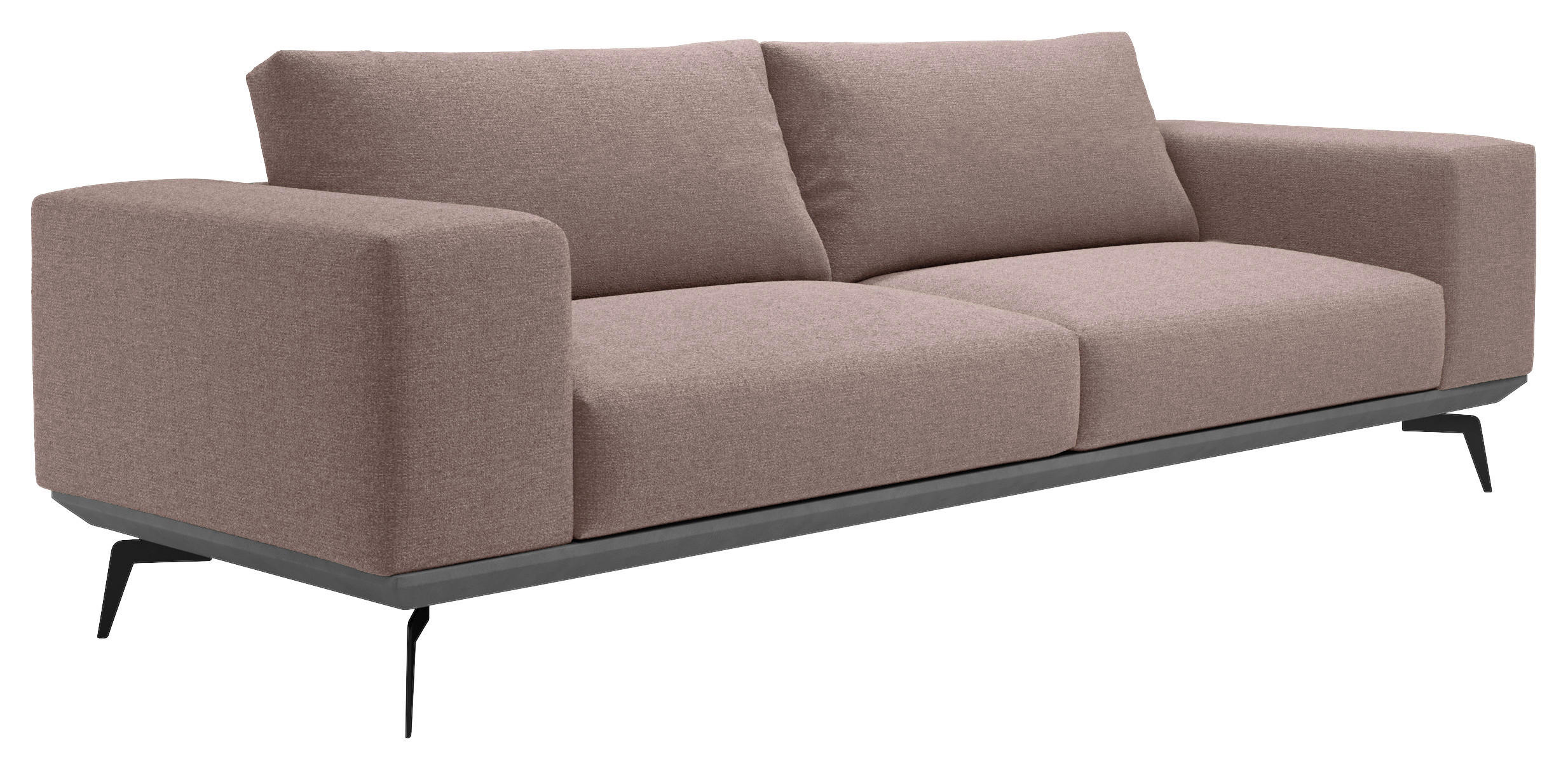 Thumbnail - Mid.you 2-Sitzer-Sofa, Bordeaux, Holz, Textil, 3-Sitzer, Füllung: Polyester, Silikon, 260x87x95 cm, Made in EU, Wohnzimm...