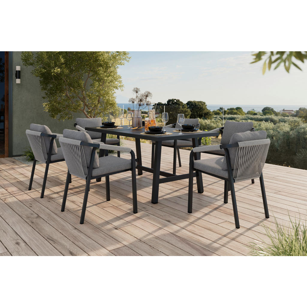 Ambia Garden ZOSTAVA ZÁHRADNÉHO NÁBYTKU kov, textil