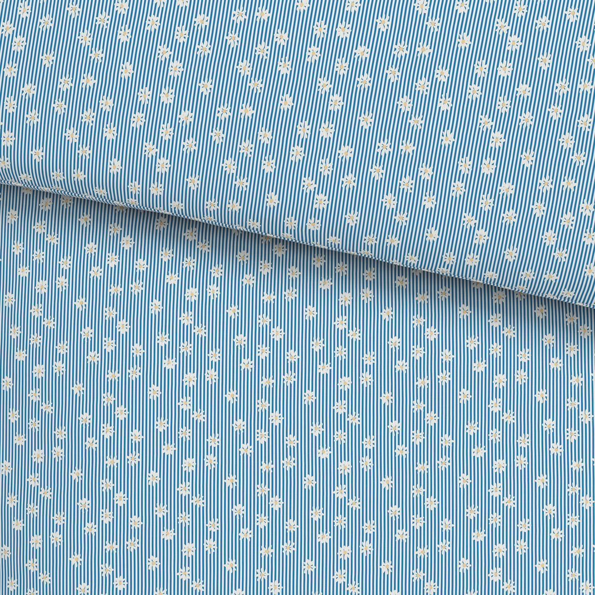 POSTELJINA DAISY 140/200 cm saten plava  - plava, Konvencionalno, tekstil (140/200cm) - Esposa