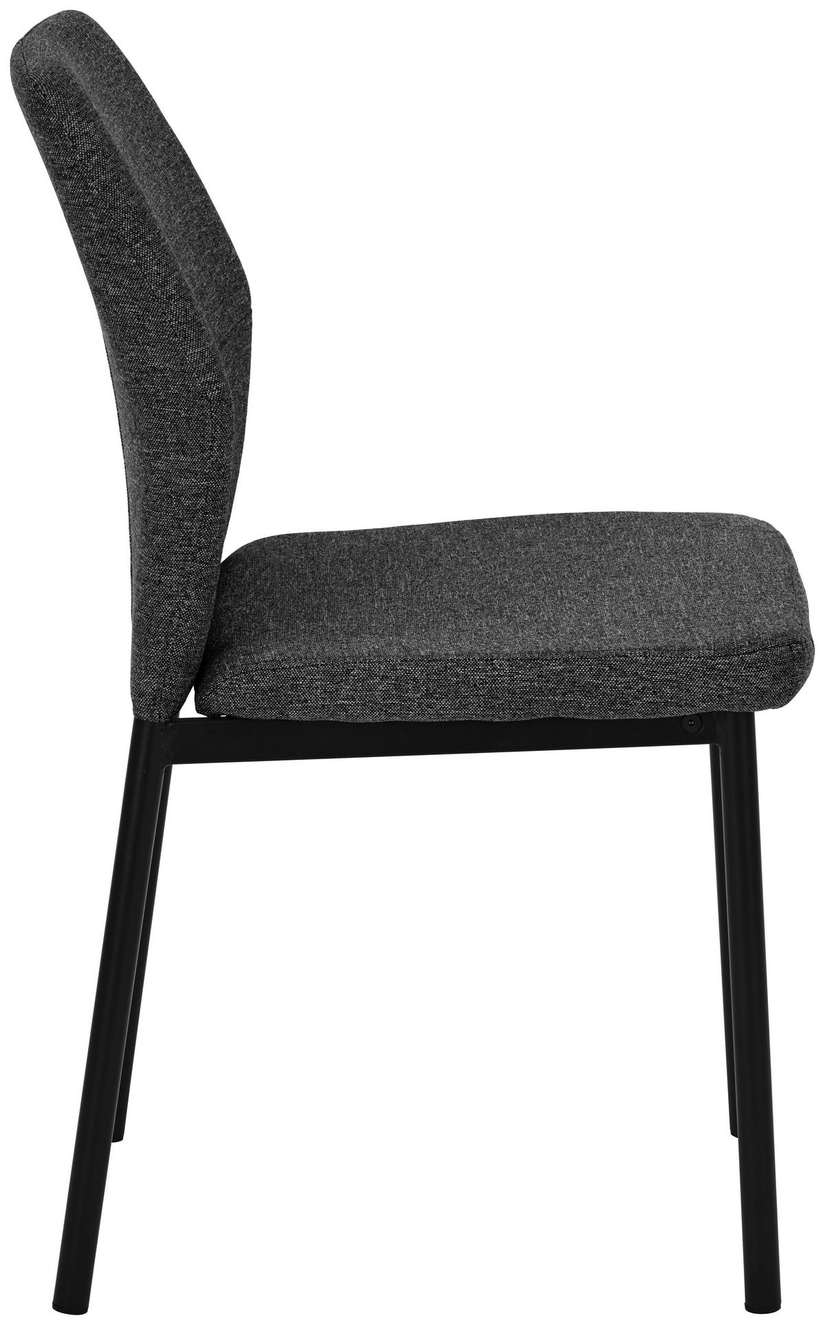 SCAUN in metal, textil antracit  - antracit/negru, Modern, metal/textil (46/86/53cm) - MID.YOU