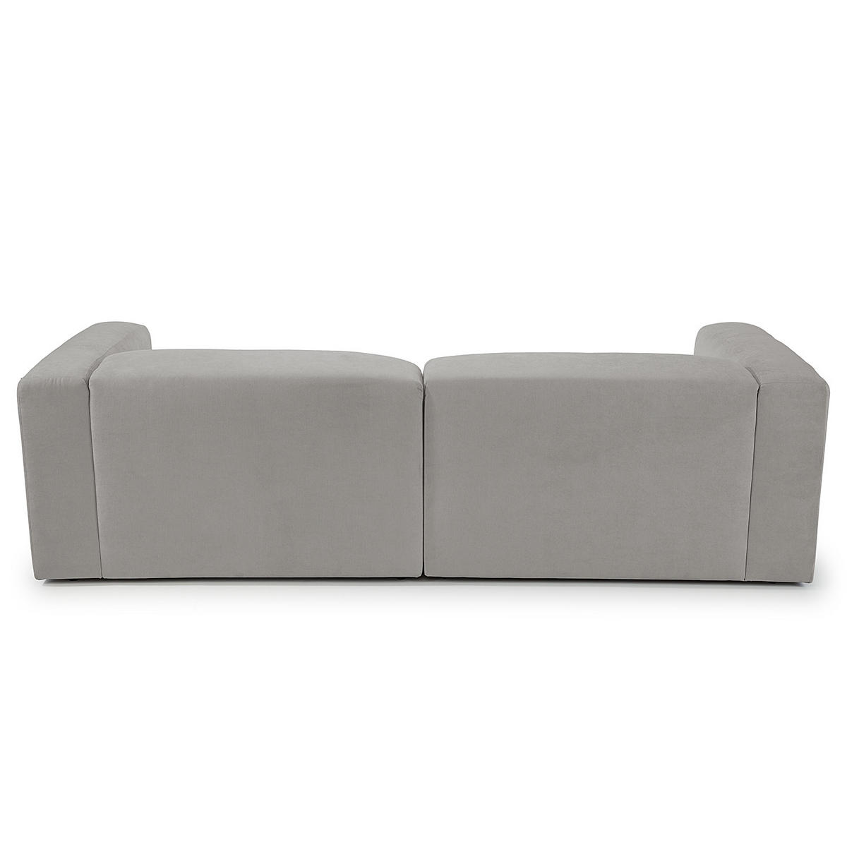 ECKSOFA in Struktur Grau   - Grau, MODERN, Textil (255/72/160cm) - Trendmanufaktur