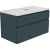 WASCHBECKENUNTERSCHRANK 90/55/47 cm  - Dunkelblau/Weiß, MODERN, Holzwerkstoff (90/55/47cm) - Welnova