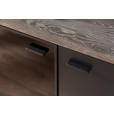 LOWBOARD  in 208/68/50 cm  - Eichefarben/Anthrazit, Design, Glas/Holz (208/68/50cm) - Novel