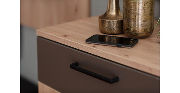 GARDEROBE 7-teilig in 260/200/38 cm - Eichefarben/Braun, KONVENTIONELL, Holzwerkstoff (260/200/38cm) - Moderano