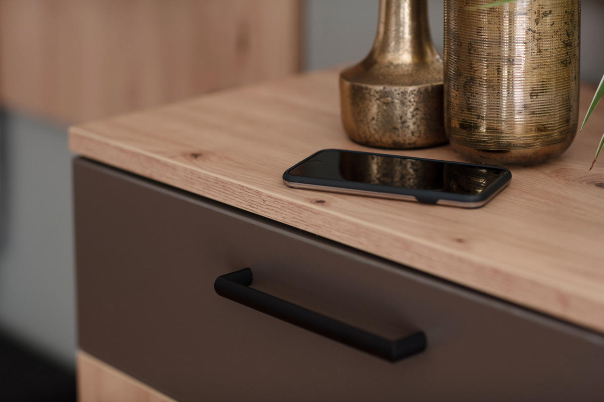 GARDEROBE 7-teilig  in 260/200/38 cm  - Eichefarben/Braun, KONVENTIONELL, Holzwerkstoff (260/200/38cm) - Moderano