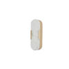 LED-WANDLEUCHTE Opaline 11/35 cm   - Goldfarben/Weiß, Design, Naturmaterialien/Metall (11/35cm) - Searchlight