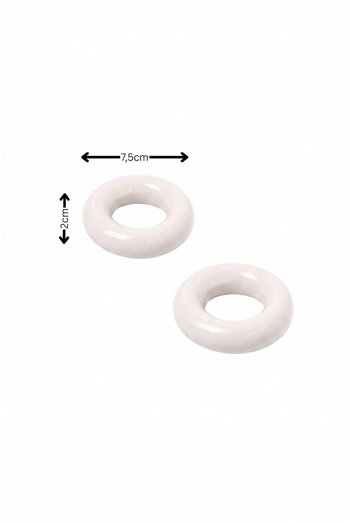 SERVIETTENRINGESET   - Grauweiß, Basics, Holz (7,5/2cm) - FYNCH-HATTON