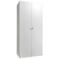 MEHRZWECKSCHRANK 80/185/54 cm  in Weiß  - Alufarben/Weiß, KONVENTIONELL, Holzwerkstoff/Kunststoff (80/185/54cm) - Xora