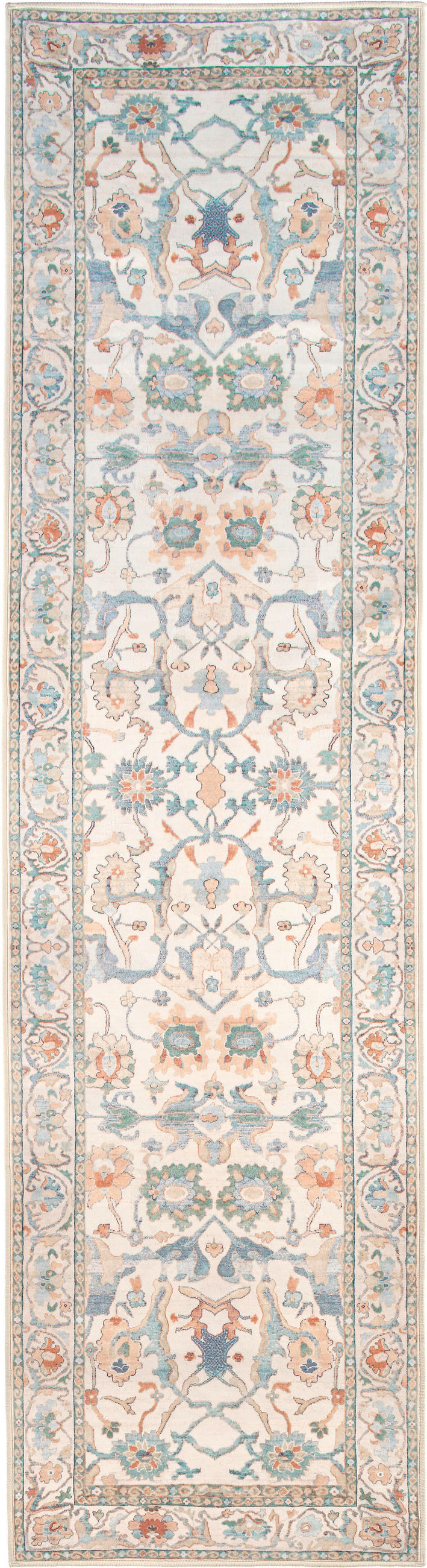 LÄUFER Living Zaveran 80/300 cm  in Terracotta, Perlmutt, Graublau  - Graublau/Perlmutt, LIFESTYLE, Kunststoff/Textil (80/300cm) - Lindorug
