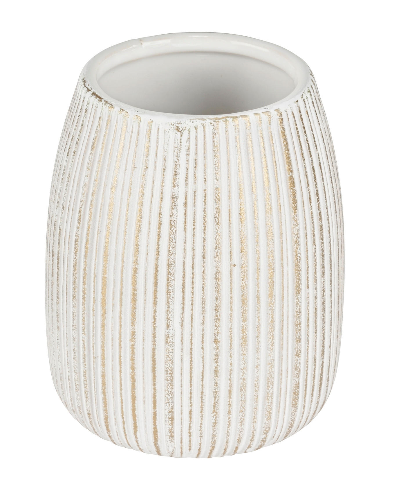 ZAHNPUTZBECHER PASCOLI  - Goldfarben/Weiß, Basics, Keramik (9/10,5/9cm) - Schöner Wohnen