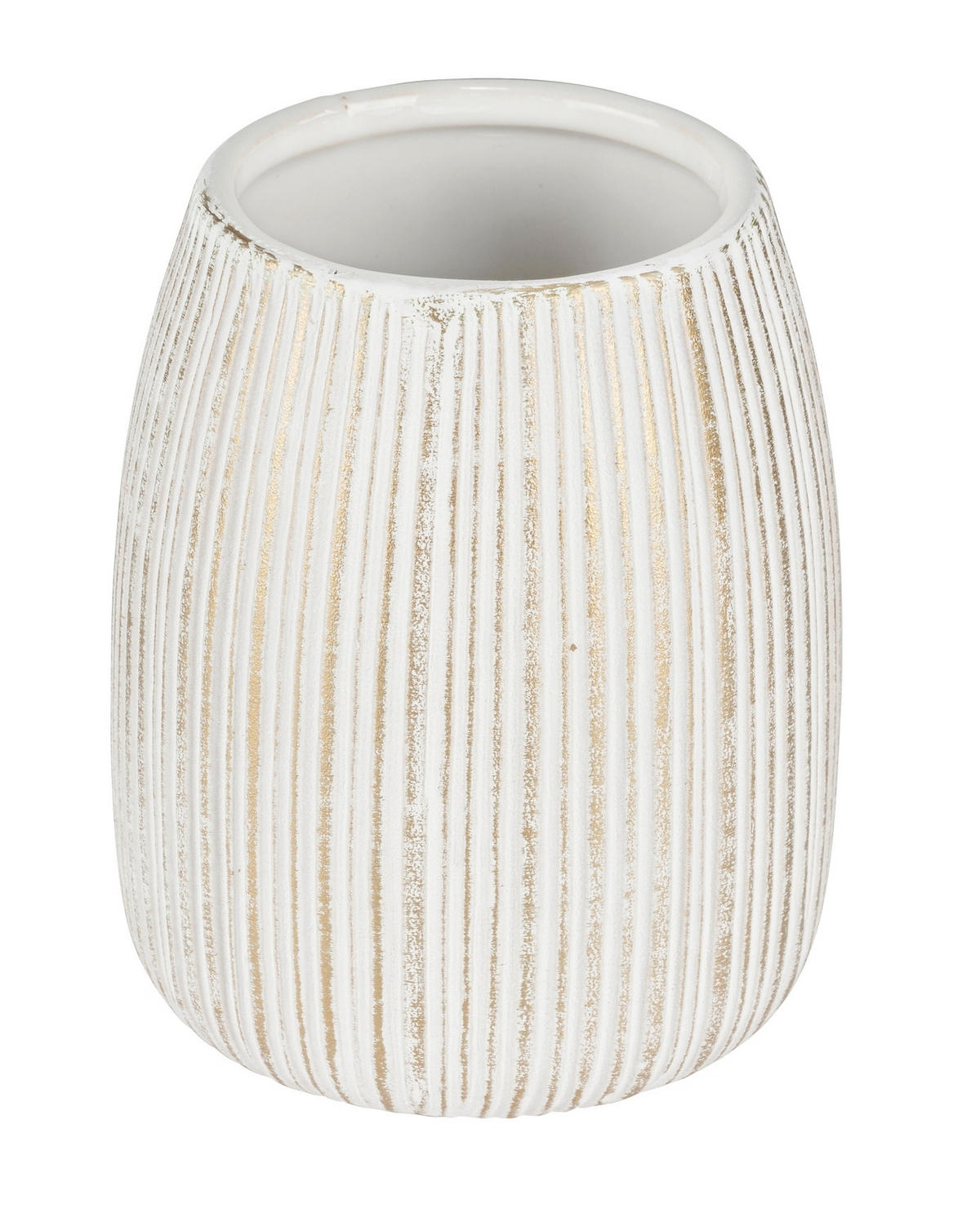 ZAHNPUTZBECHER PASCOLI  - Goldfarben/Weiß, Basics, Keramik (9/10,5/9cm) - Schöner Wohnen