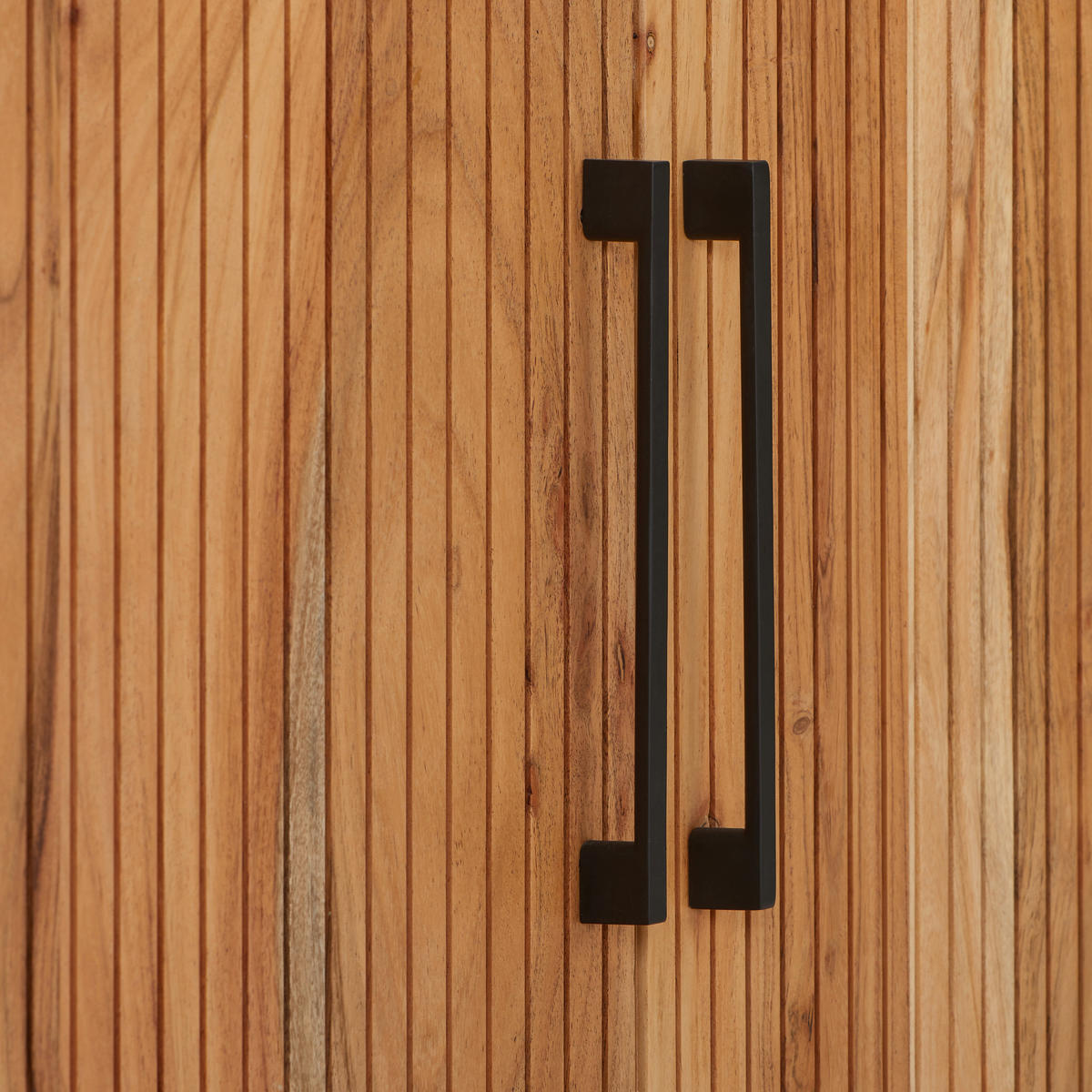 SIDEBOARD 160/80/40 cm  in Schwarz, Akaziefarben  - Schwarz/Akaziefarben, Lifestyle, Holz/Stein (160/80/40cm) - MID.YOU
